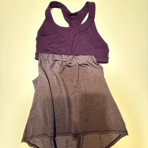 Lululemon Power Y Tank Built-In Bra Purple Heathered Plum Size 6